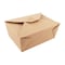 Amercareroyal Royal 7.75"x5.5"x3.5" #4 Kraft Folded Takeout Box, PK160 FTB4N - alternate 4